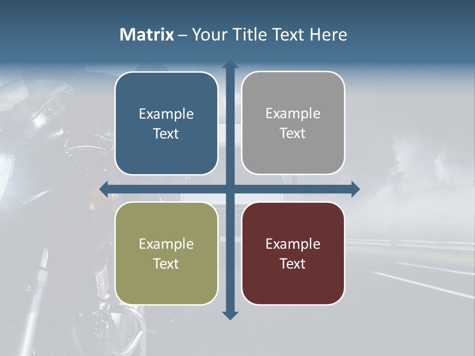 Motorradfahren Krise Led PowerPoint Template