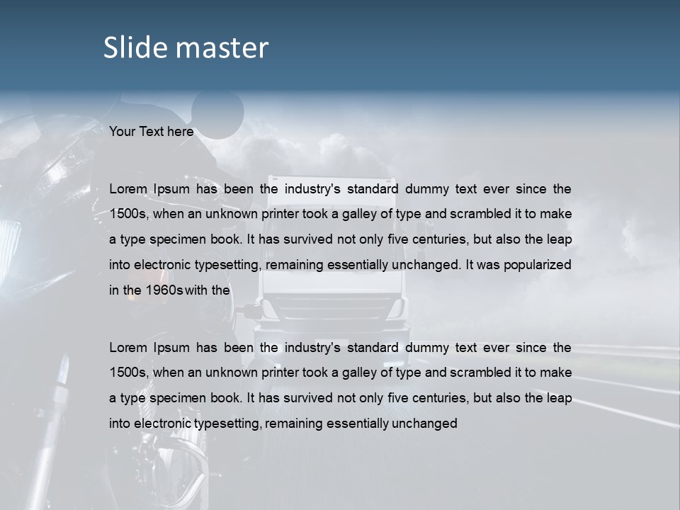 Motorradfahren Krise Led PowerPoint Template