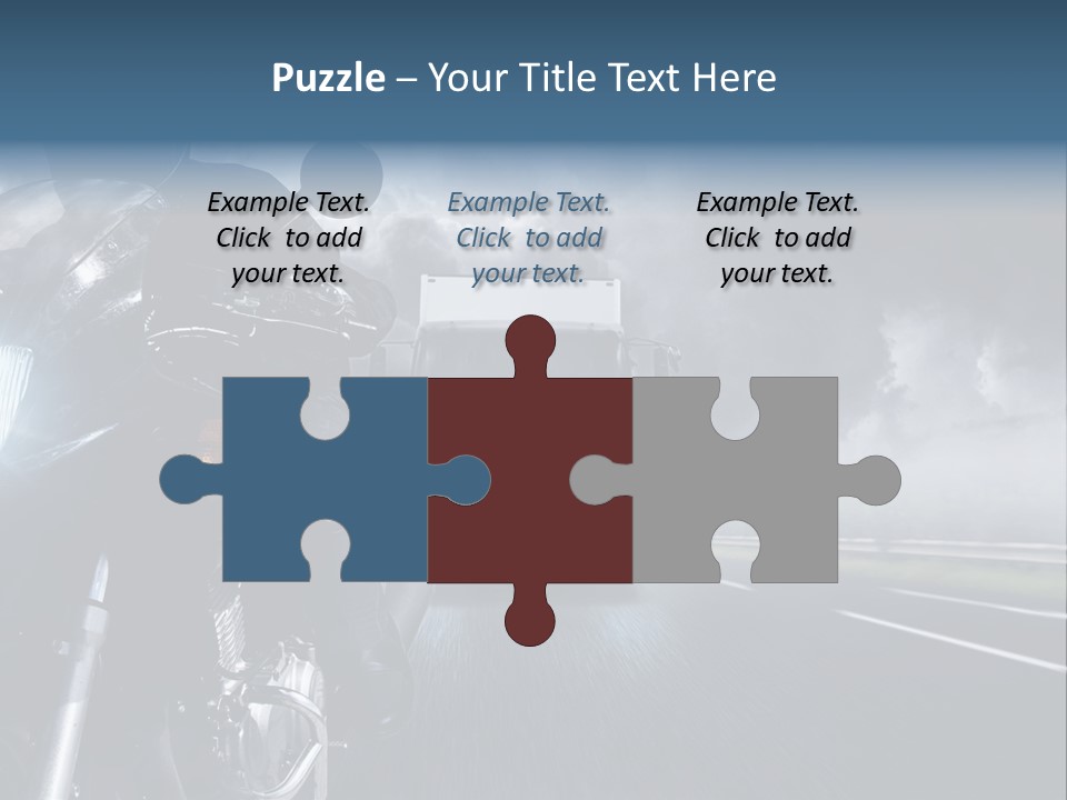 Motorradfahren Krise Led PowerPoint Template