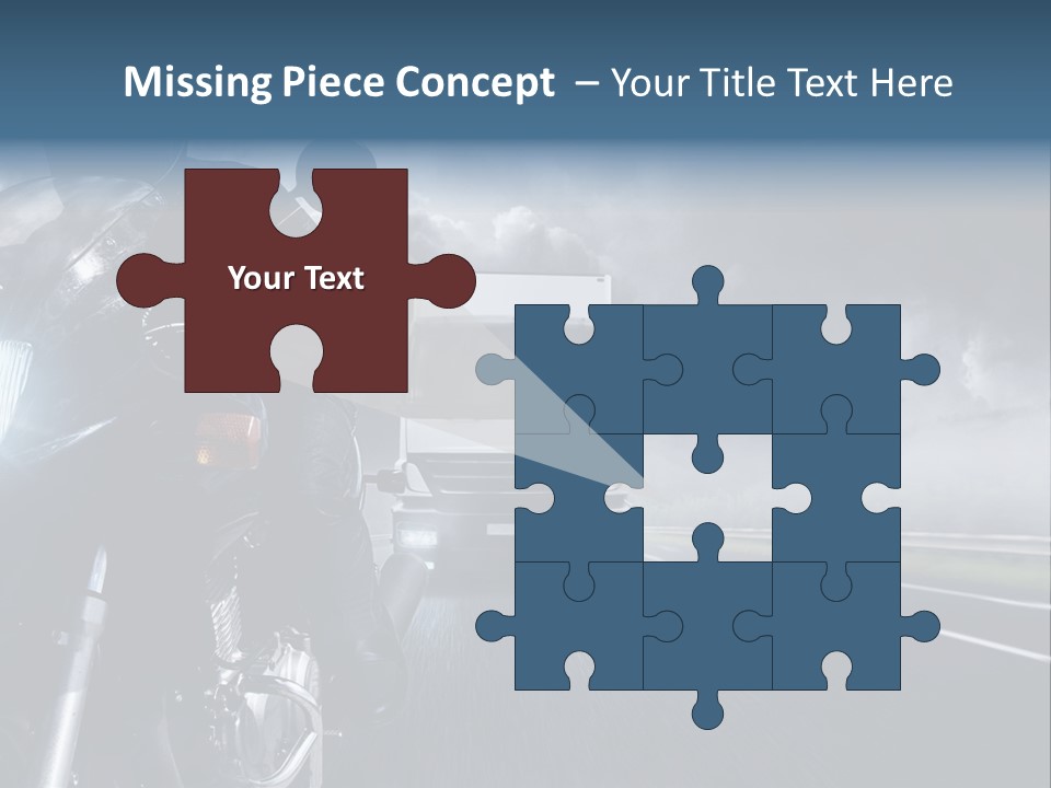 Motorradfahren Krise Led PowerPoint Template