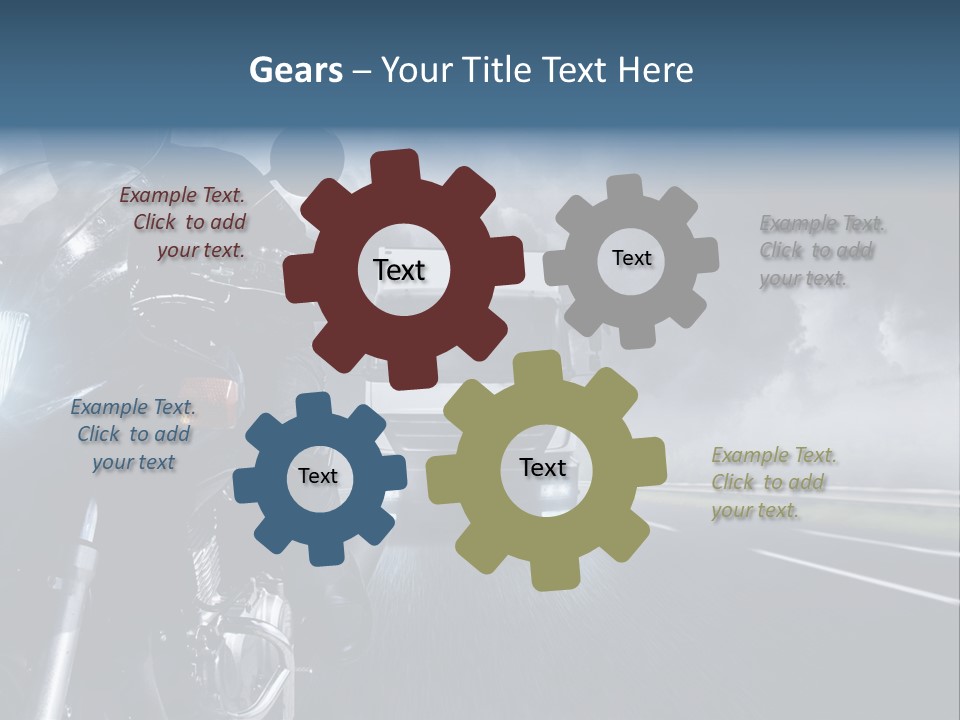 Motorradfahren Krise Led PowerPoint Template