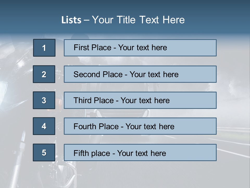 Motorradfahren Krise Led PowerPoint Template