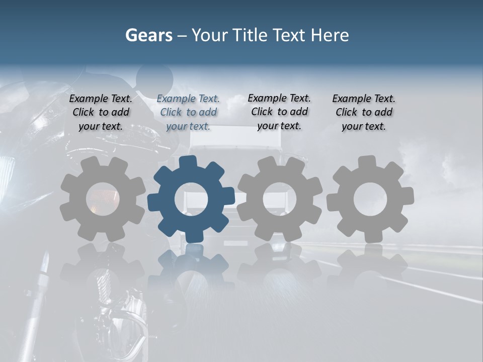 Motorradfahren Krise Led PowerPoint Template