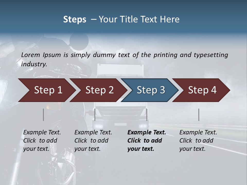 Motorradfahren Krise Led PowerPoint Template