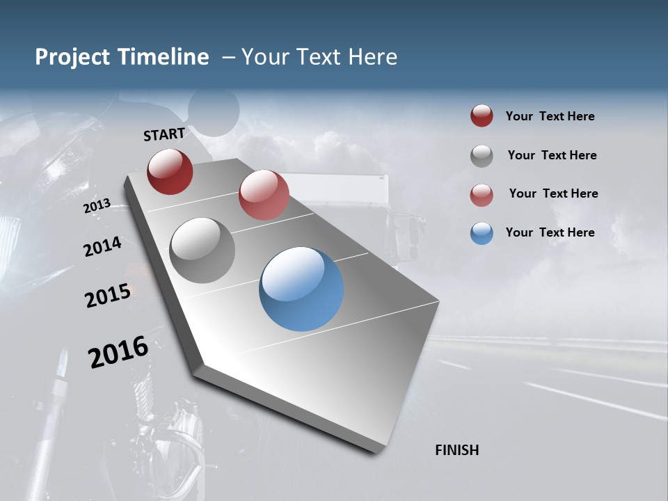 Motorradfahren Krise Led PowerPoint Template