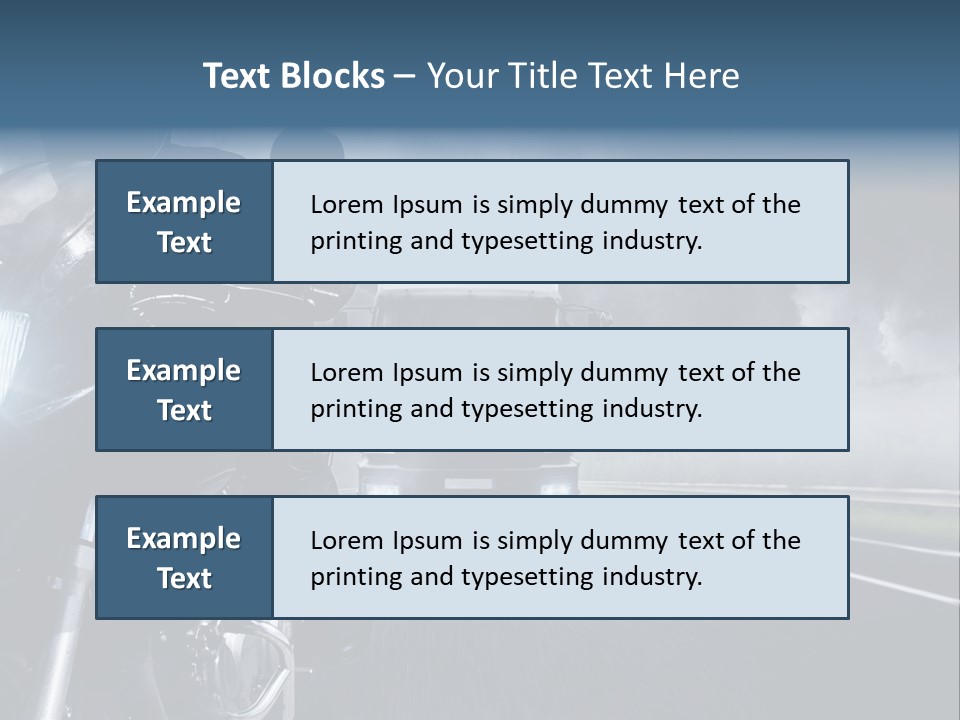 Motorradfahren Krise Led PowerPoint Template