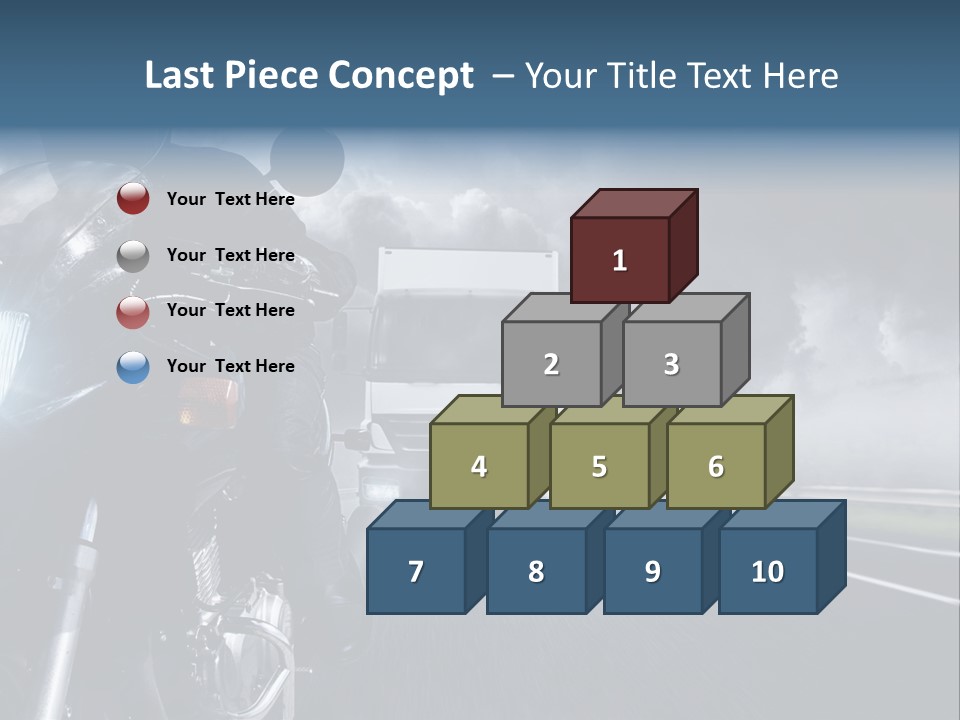 Motorradfahren Krise Led PowerPoint Template