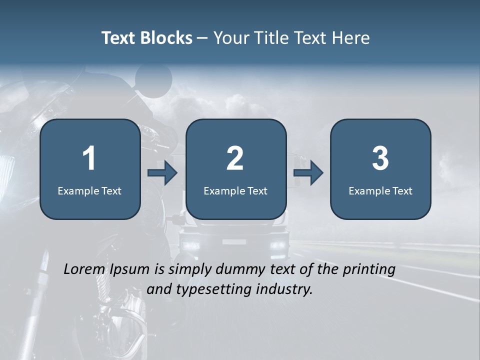 Motorradfahren Krise Led PowerPoint Template