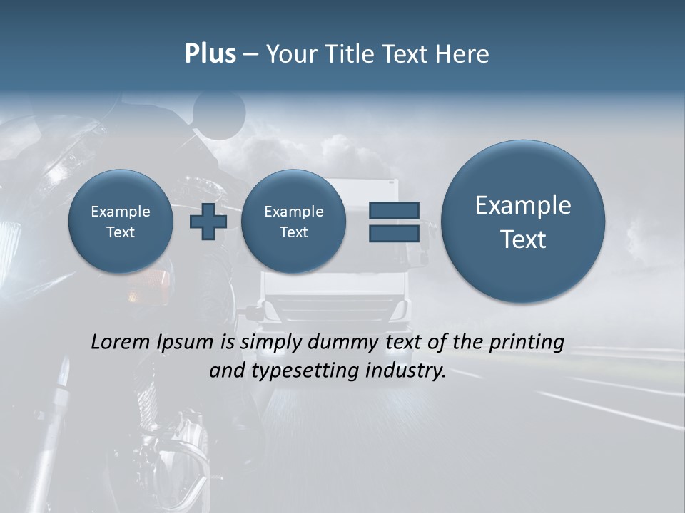 Motorradfahren Krise Led PowerPoint Template