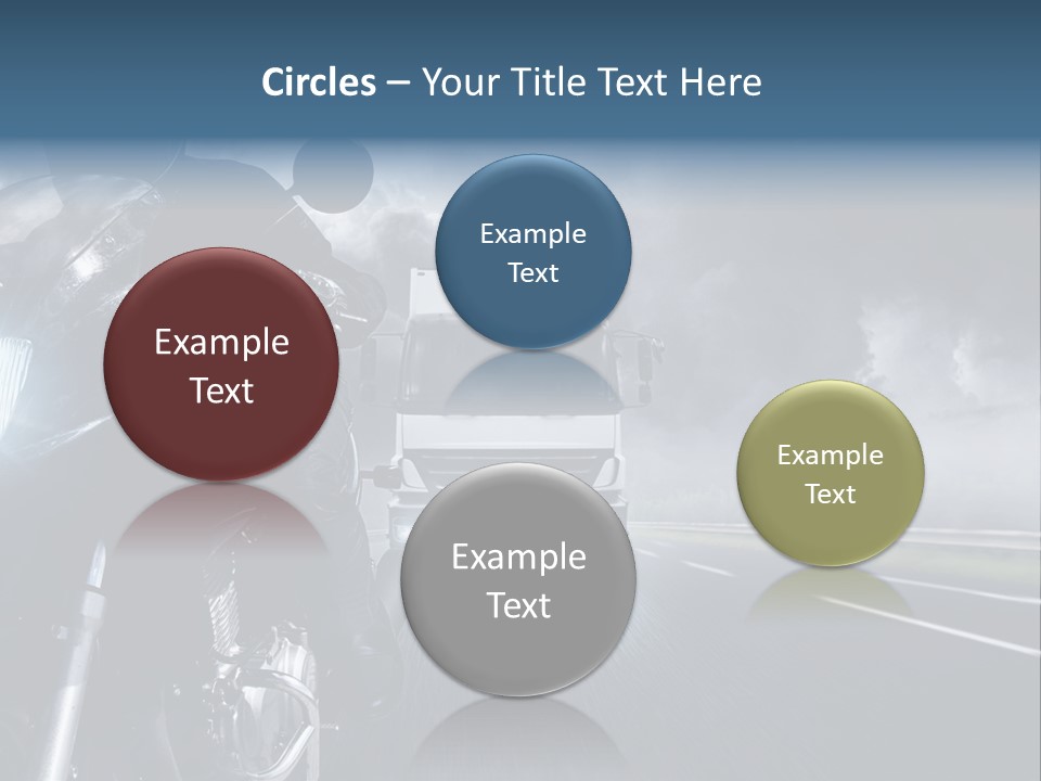 Motorradfahren Krise Led PowerPoint Template