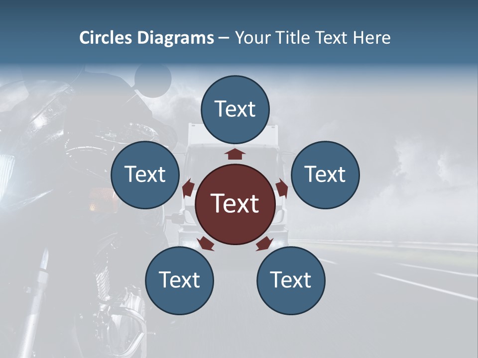 Motorradfahren Krise Led PowerPoint Template