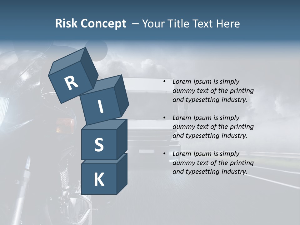 Motorradfahren Krise Led PowerPoint Template