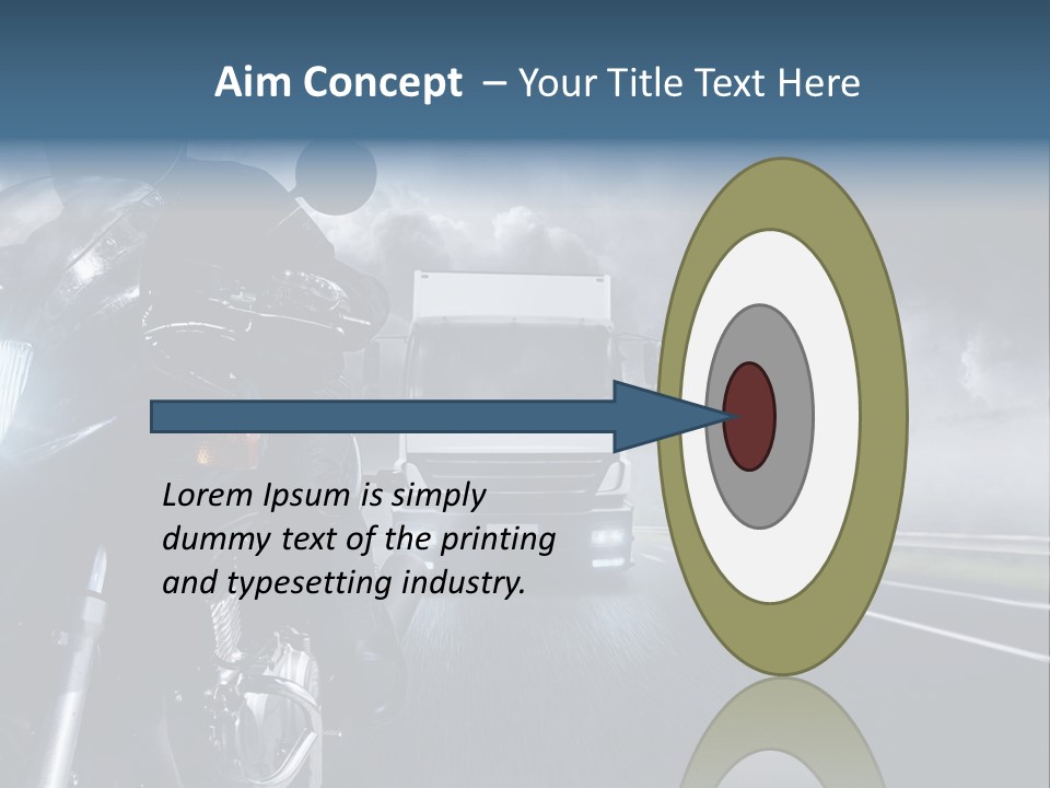 Motorradfahren Krise Led PowerPoint Template