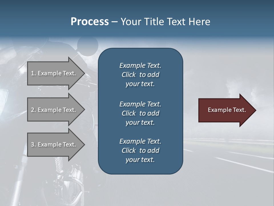 Motorradfahren Krise Led PowerPoint Template