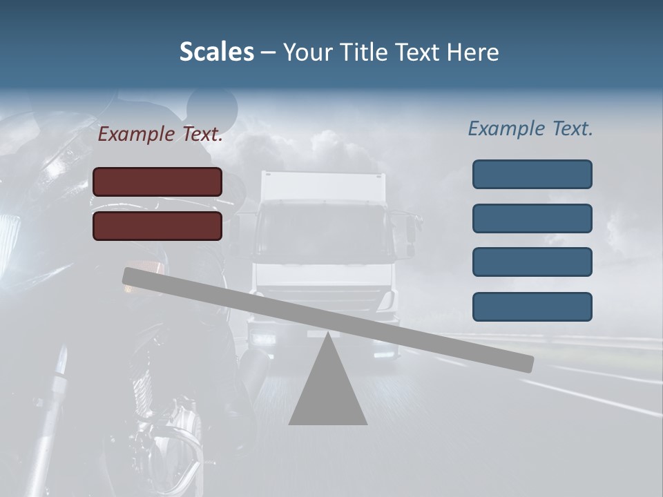 Motorradfahren Krise Led PowerPoint Template