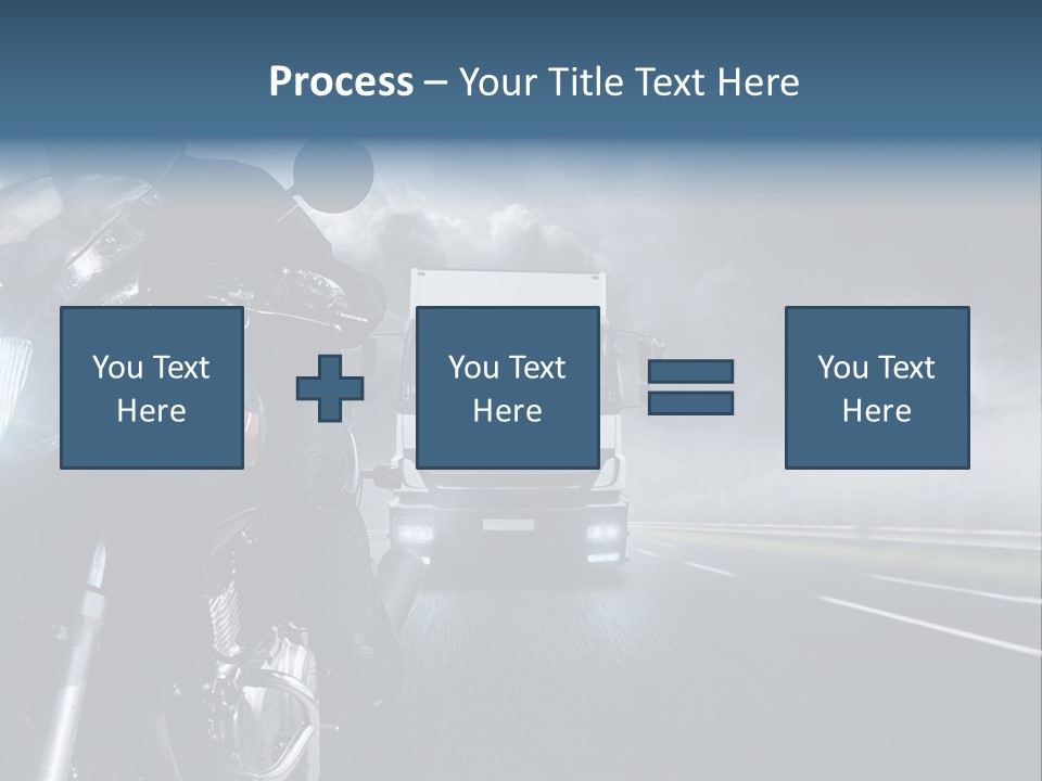 Motorradfahren Krise Led PowerPoint Template