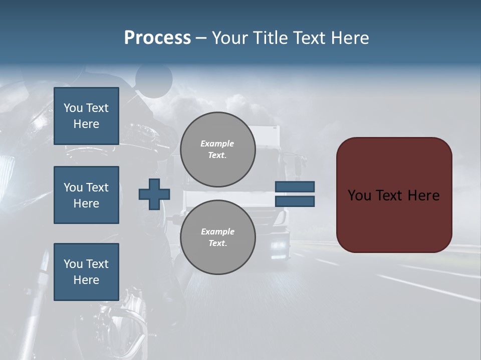 Motorradfahren Krise Led PowerPoint Template