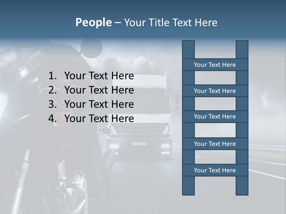Motorradfahren Krise Led PowerPoint Template