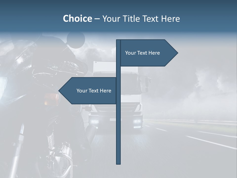 Motorradfahren Krise Led PowerPoint Template