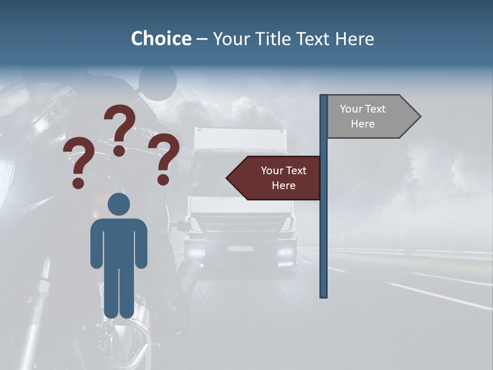 Motorradfahren Krise Led PowerPoint Template