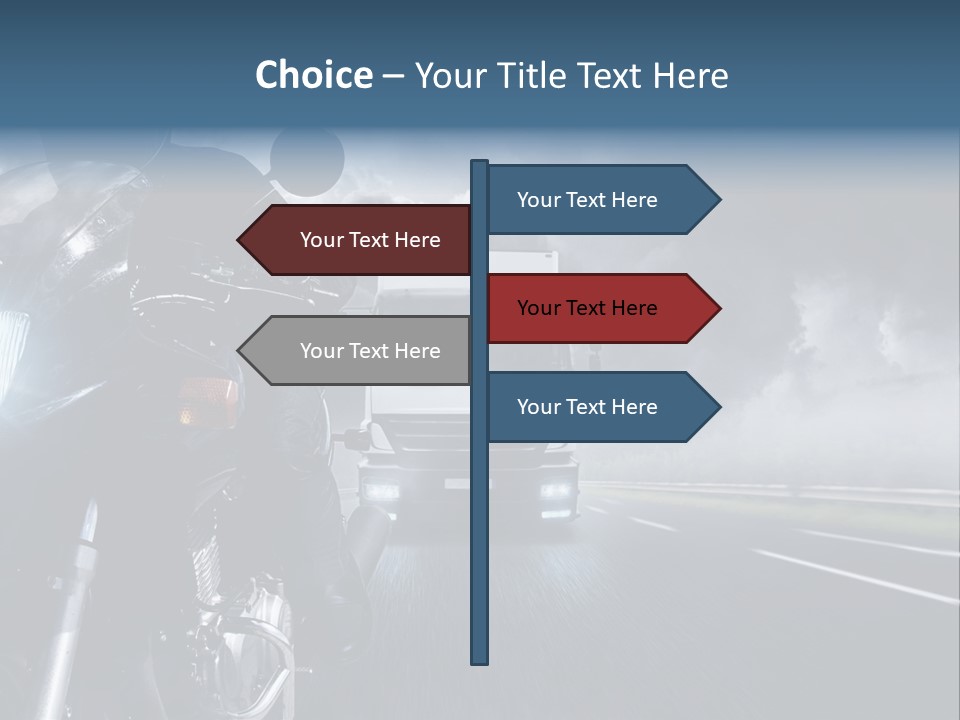 Motorradfahren Krise Led PowerPoint Template