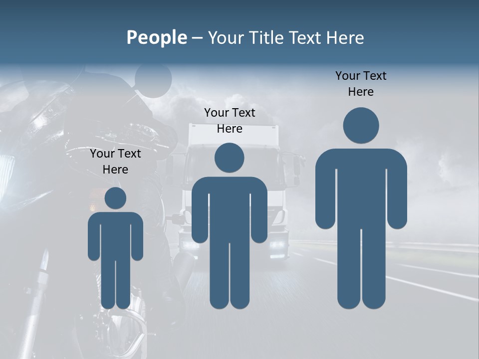 Motorradfahren Krise Led PowerPoint Template