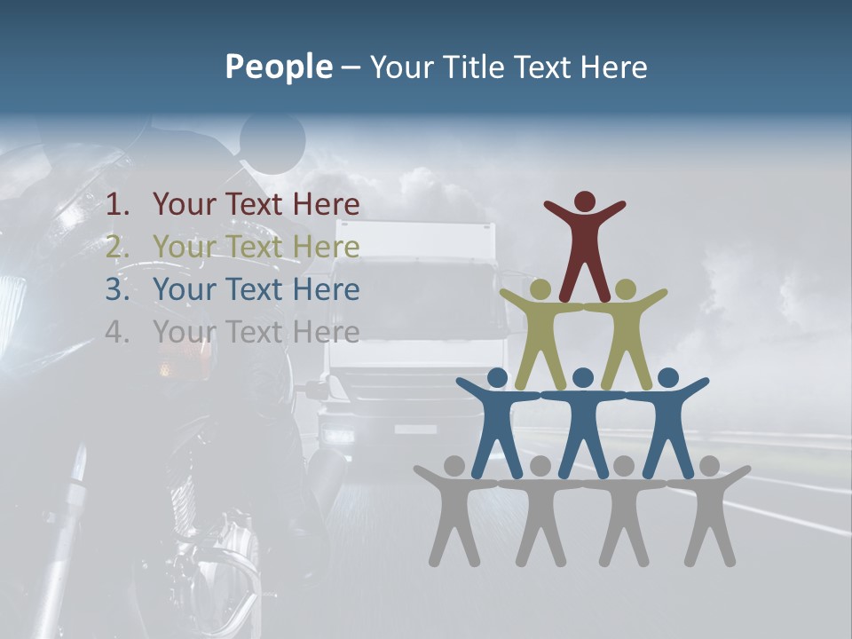 Motorradfahren Krise Led PowerPoint Template