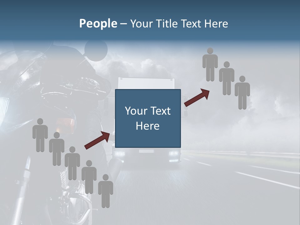 Motorradfahren Krise Led PowerPoint Template