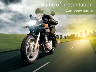 Sonne Abend Hobby PowerPoint Template