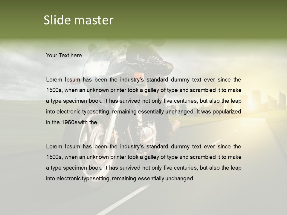 Sonne Abend Hobby PowerPoint Template