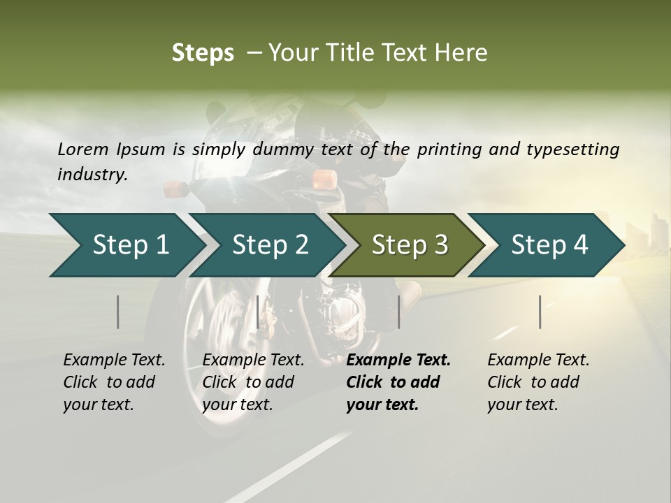 Sonne Abend Hobby PowerPoint Template