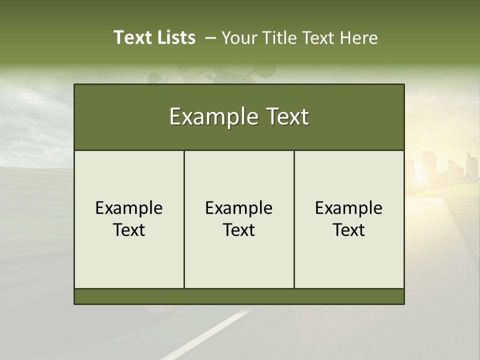 Sonne Abend Hobby PowerPoint Template