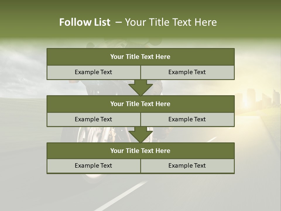 Sonne Abend Hobby PowerPoint Template