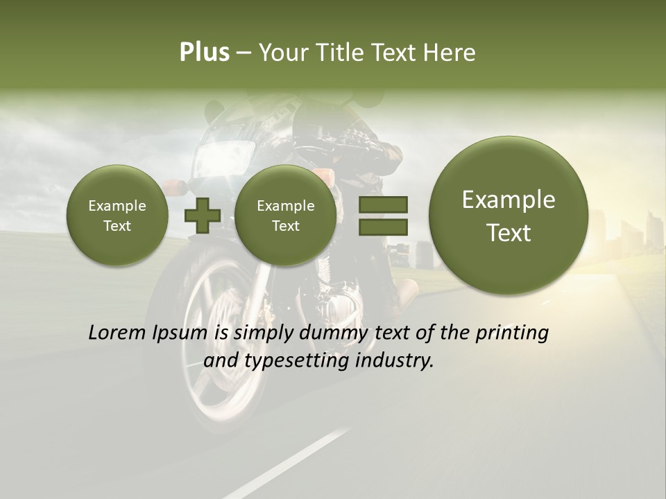 Sonne Abend Hobby PowerPoint Template