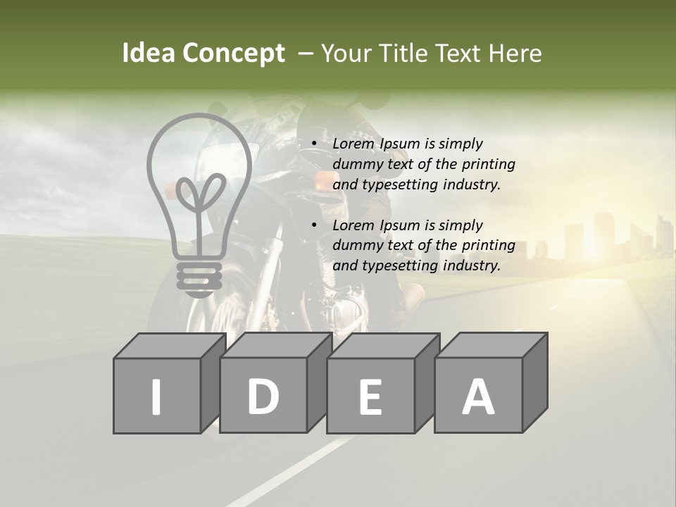 Sonne Abend Hobby PowerPoint Template