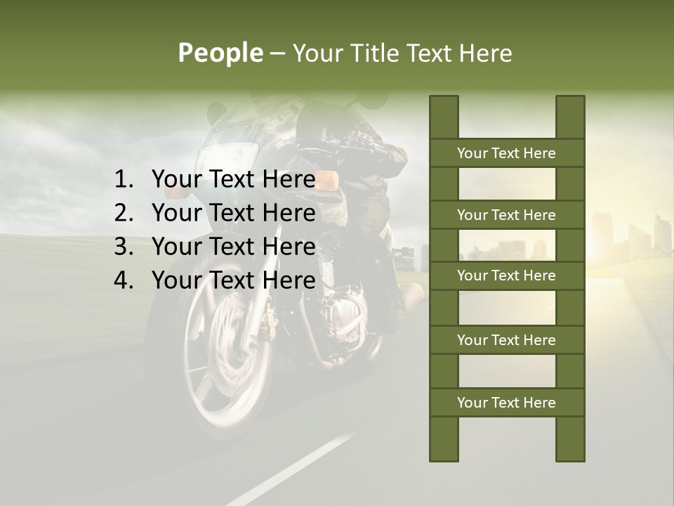 Sonne Abend Hobby PowerPoint Template