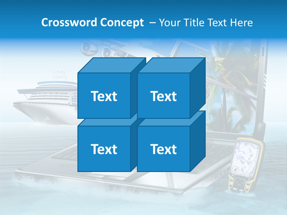 Pool Urlaubsreise Asien PowerPoint Template