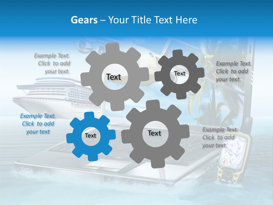 Pool Urlaubsreise Asien PowerPoint Template