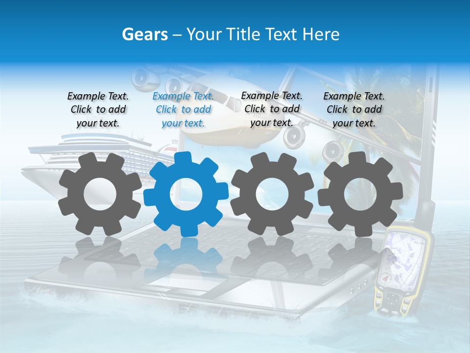 Pool Urlaubsreise Asien PowerPoint Template