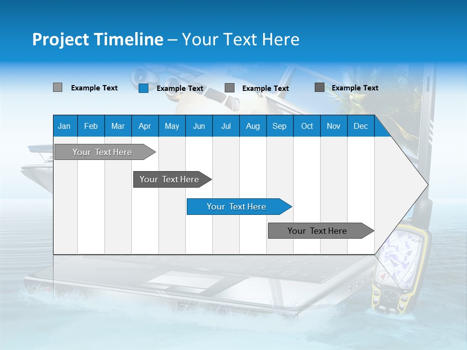 Pool Urlaubsreise Asien PowerPoint Template