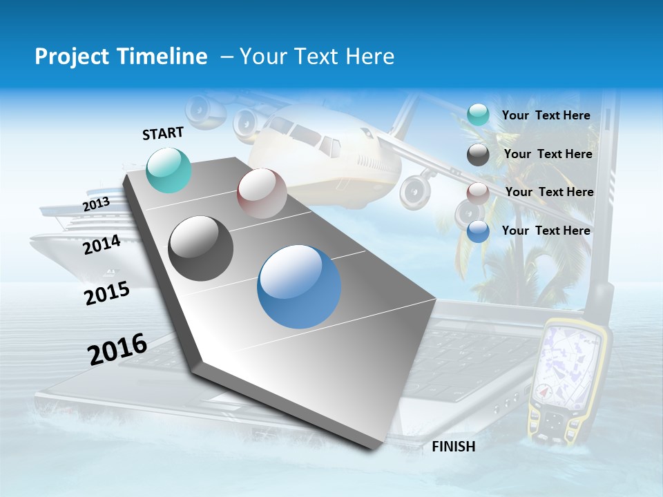 Pool Urlaubsreise Asien PowerPoint Template