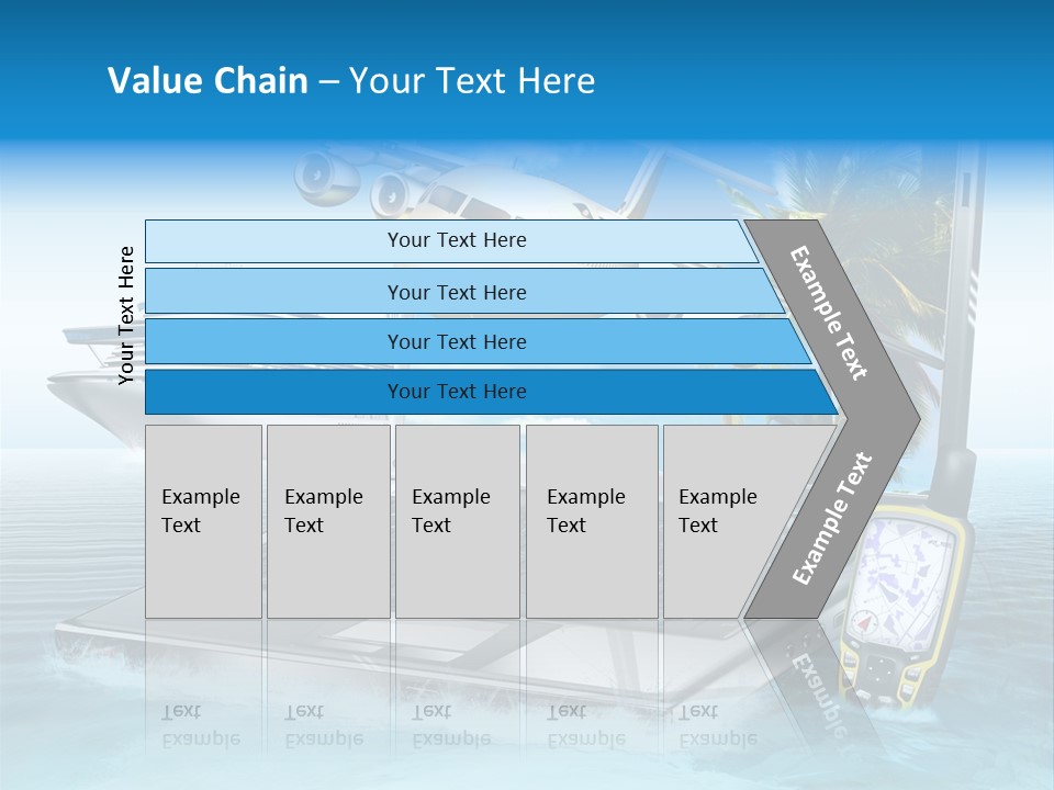 Pool Urlaubsreise Asien PowerPoint Template