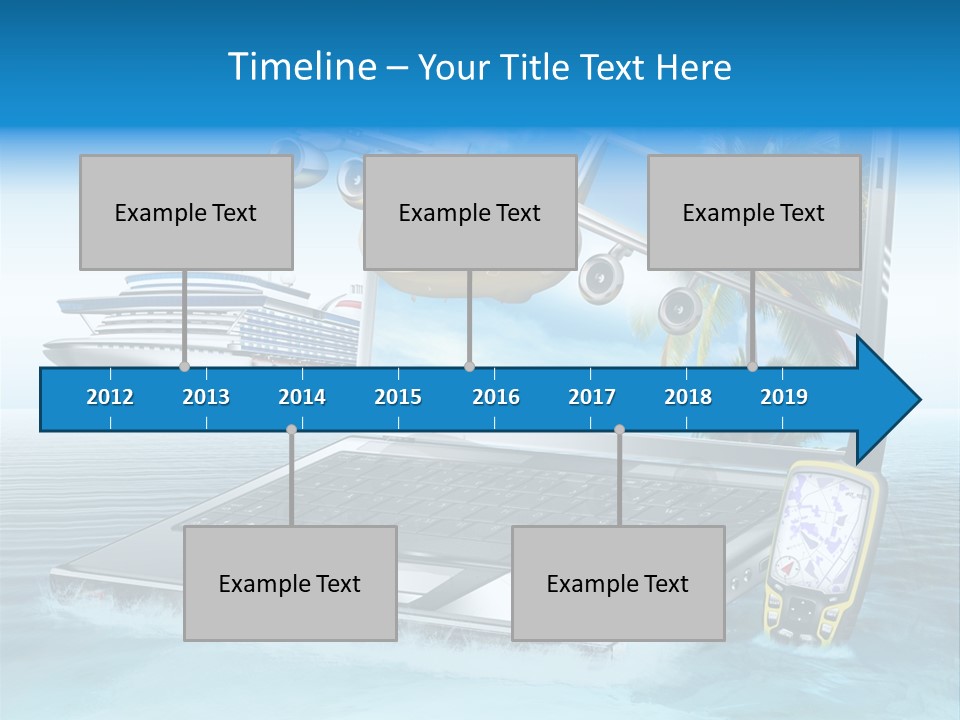 Pool Urlaubsreise Asien PowerPoint Template