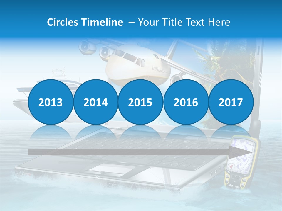 Pool Urlaubsreise Asien PowerPoint Template