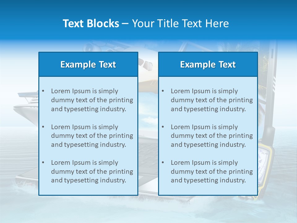 Pool Urlaubsreise Asien PowerPoint Template