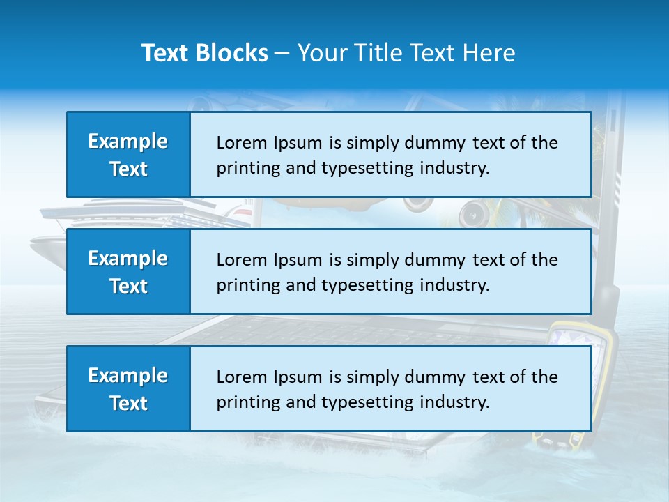 Pool Urlaubsreise Asien PowerPoint Template