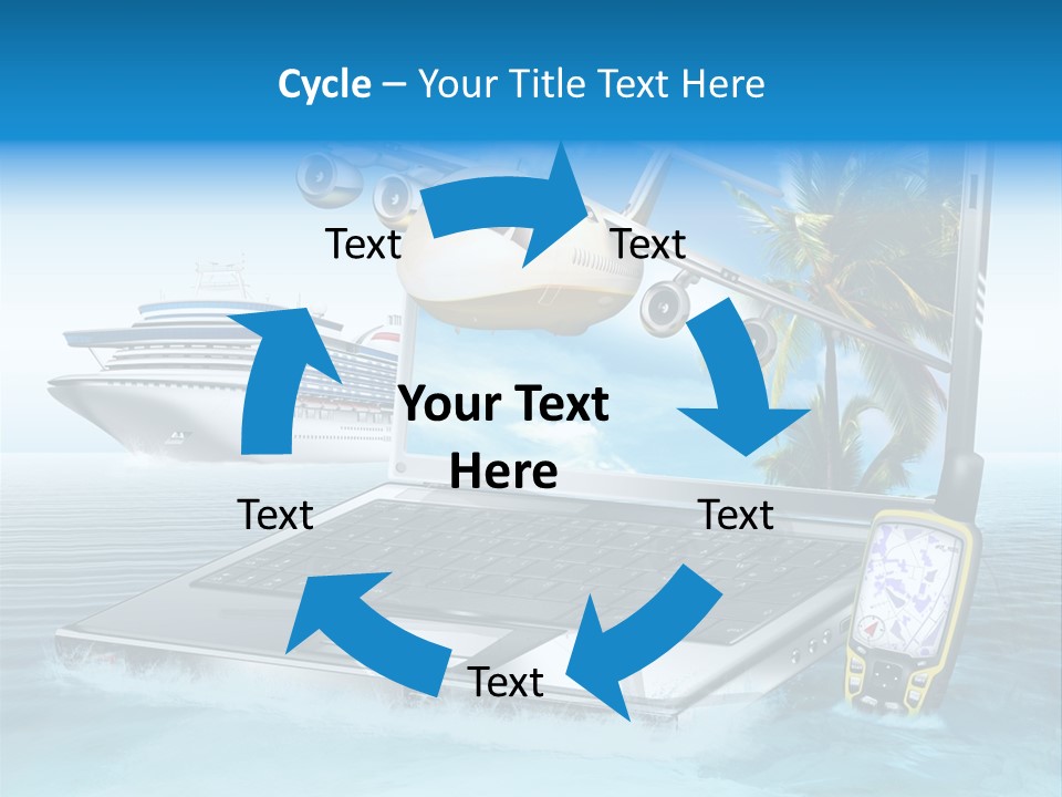 Pool Urlaubsreise Asien PowerPoint Template