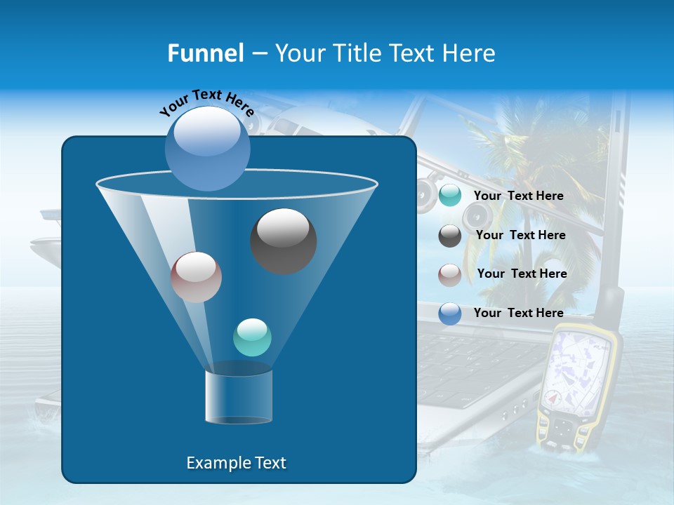 Pool Urlaubsreise Asien PowerPoint Template