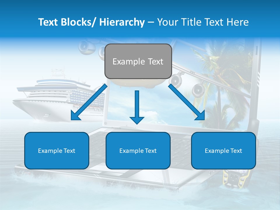 Pool Urlaubsreise Asien PowerPoint Template
