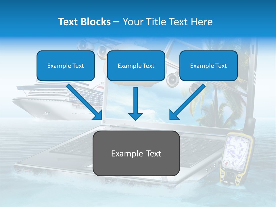 Pool Urlaubsreise Asien PowerPoint Template